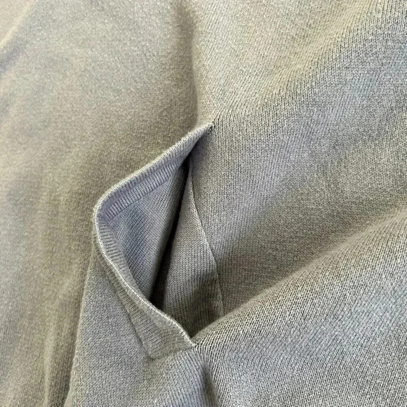 KIN Hoodie Blue Grey Pullover Oversized High Low Hem Kangaroo Size Large - Picture 9 of 11